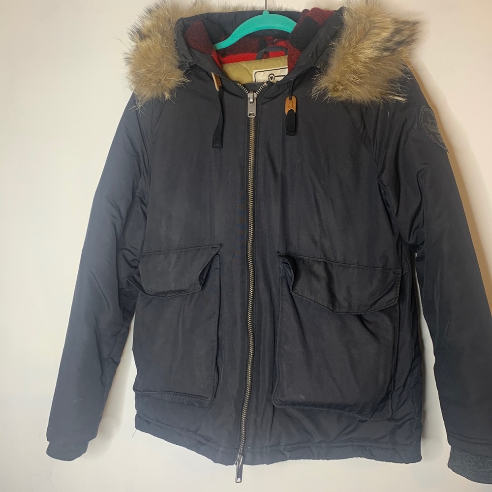 Authentic fur Woolrich Downfill Parka (Coyote Fur(